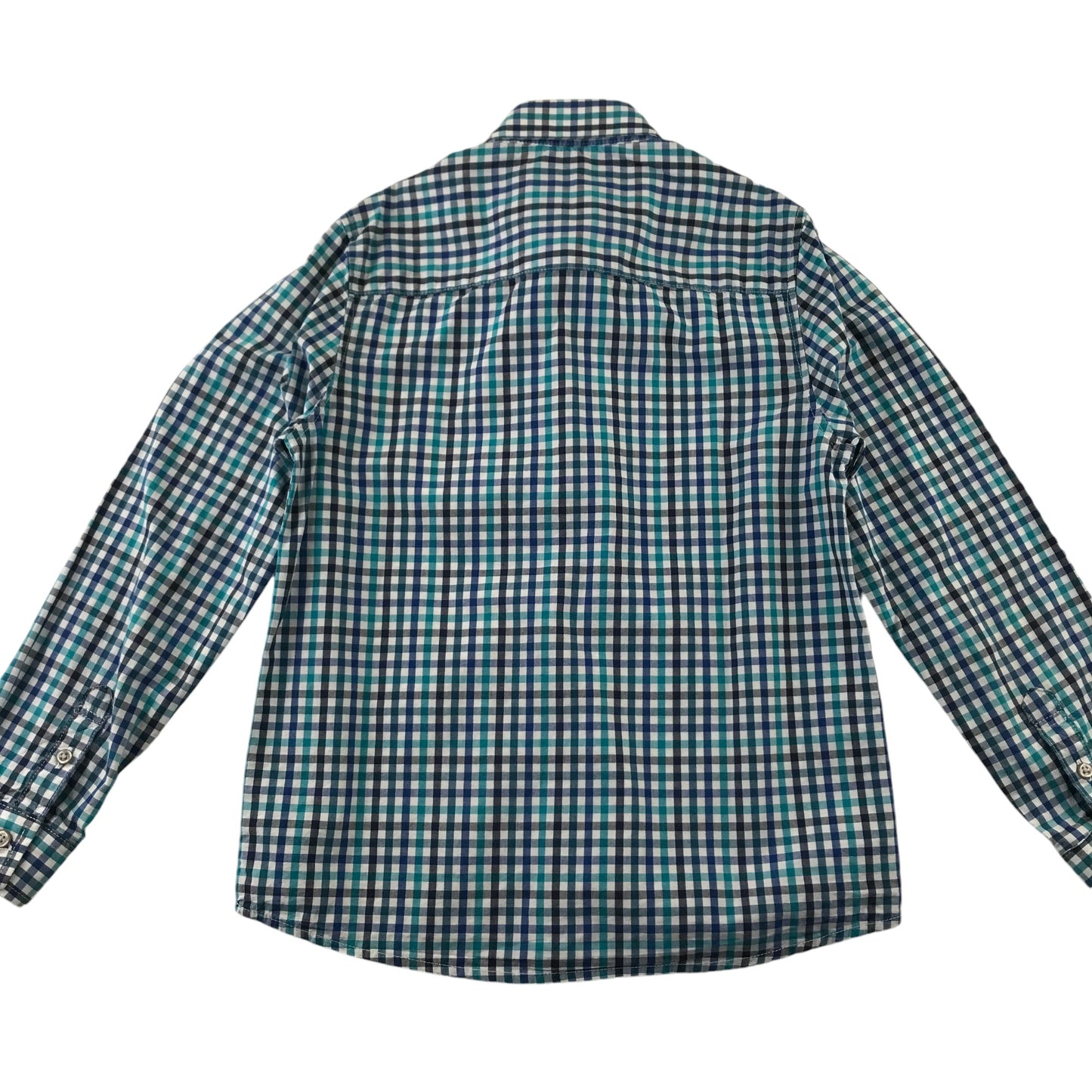 Next Shirt Shirts 8-9 Years Blue Checked Button-Up