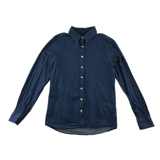 Gant Shirt 11-12 Years Blue Denim Style with Dove Embroidered Pattern on Back