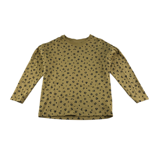 George t-shirt 6-7 years yellow long sleeve animal print cotton