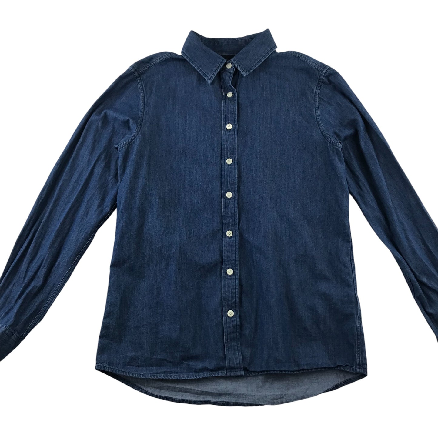 Gant Shirt 11-12 Years Blue Denim Style with Dove Embroidered Pattern on Back