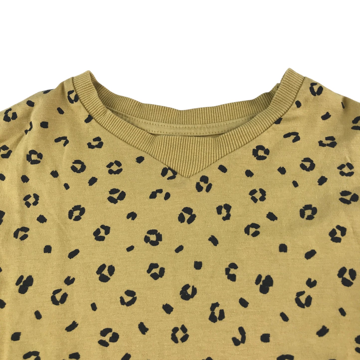 George t-shirt 6-7 years yellow long sleeve animal print cotton