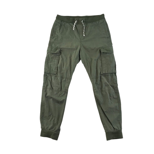 H&M trousers 11-12 years khaki green cargo style cotton