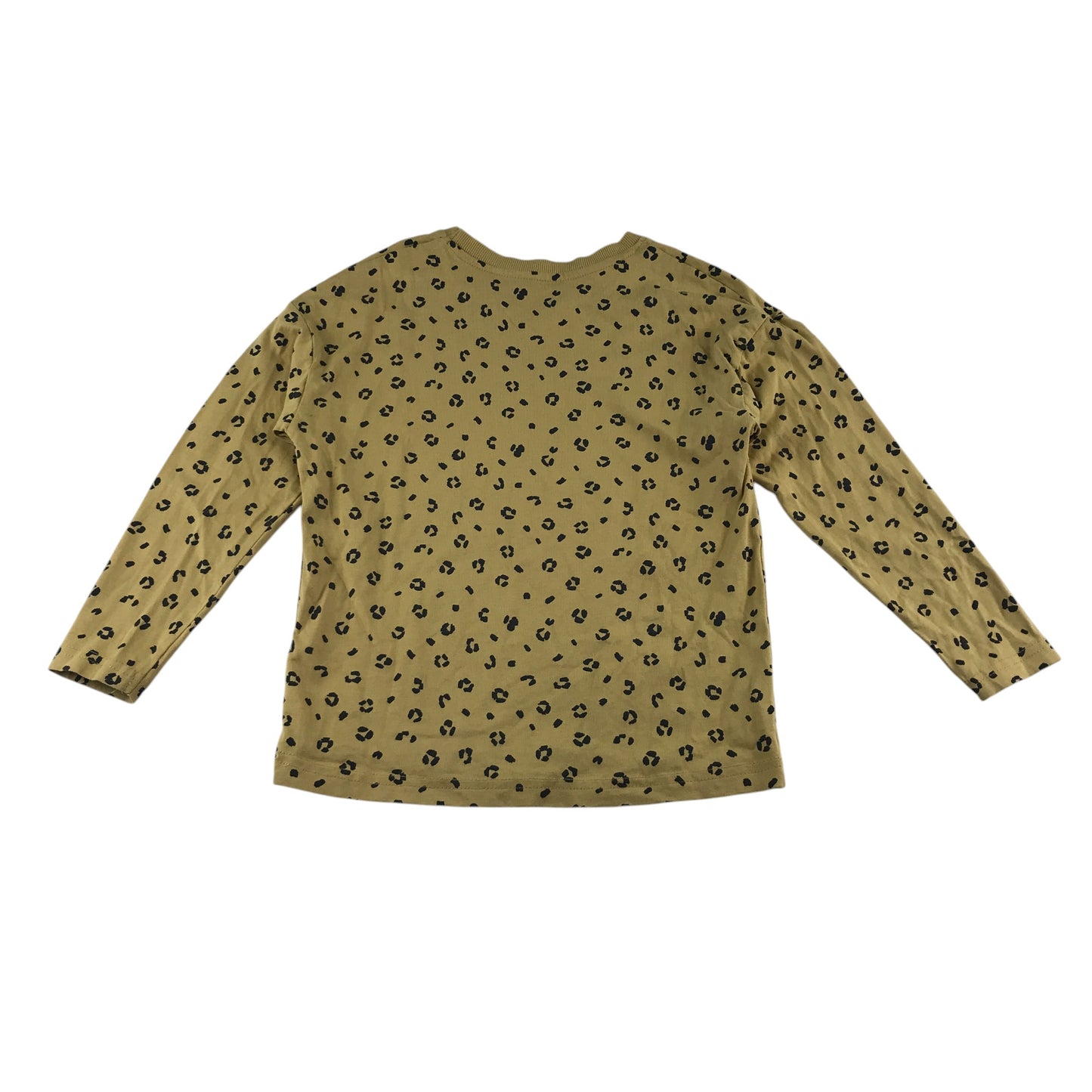 George t-shirt 6-7 years yellow long sleeve animal print cotton