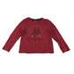 Kiabi t-shirt 5-6 years red long sleeve cowboy graphic design