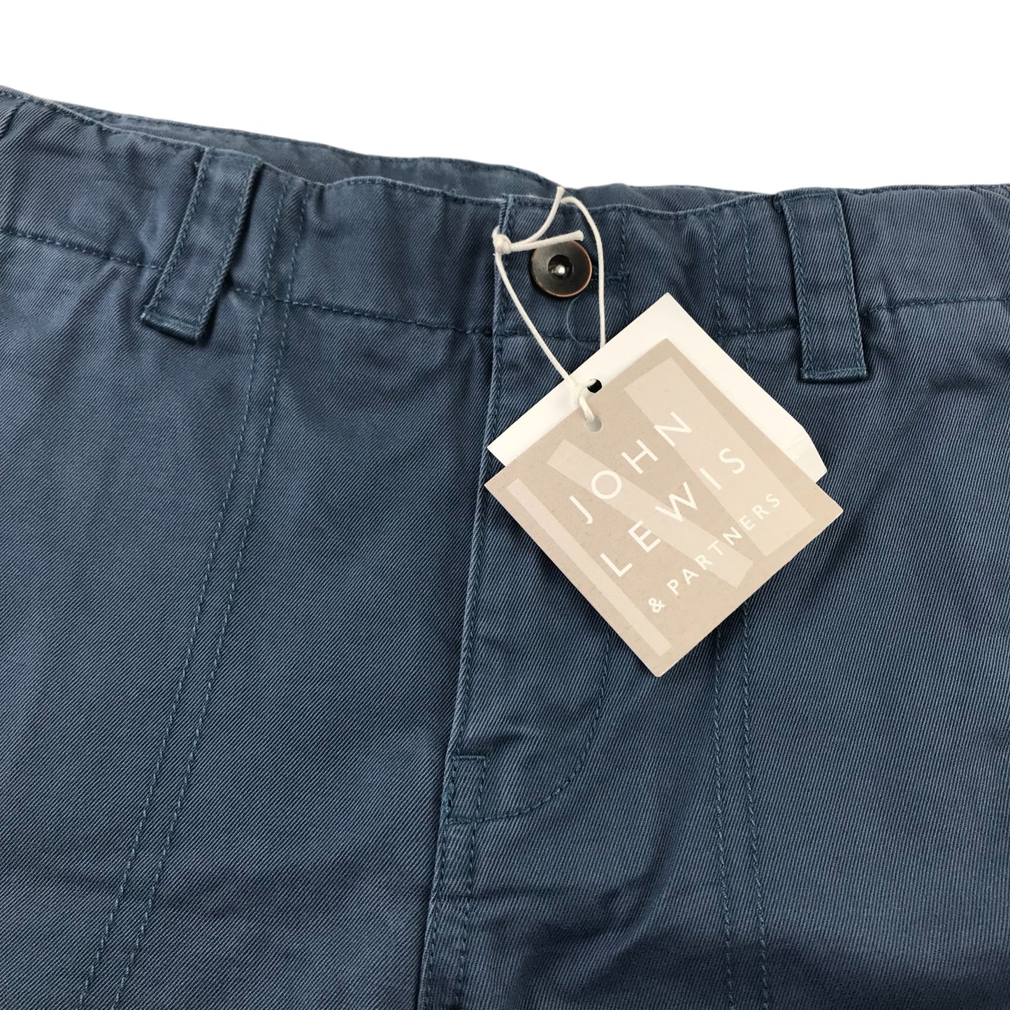 John Lewis trousers 7-8 years navy blue carpenter style cargo cotton