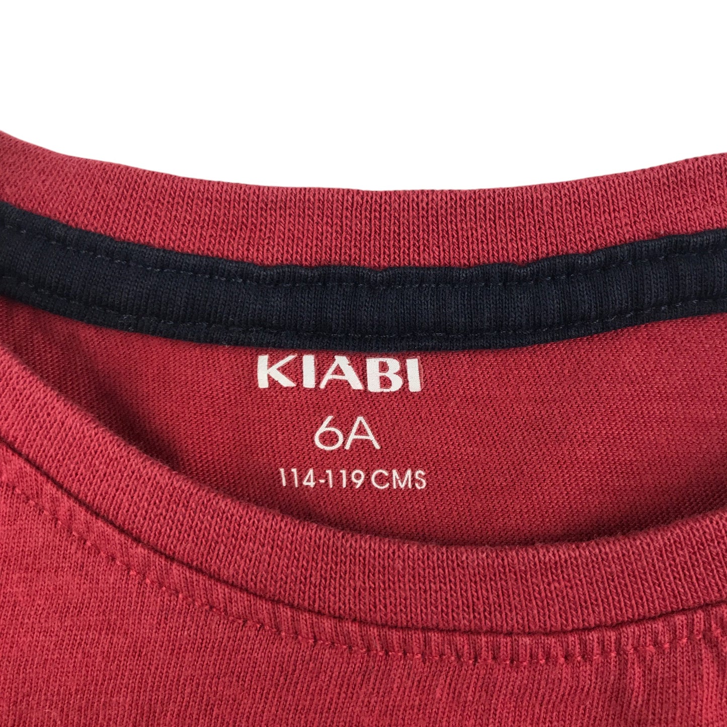 Kiabi t-shirt 5-6 years red long sleeve cowboy graphic design