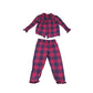 M&S pyjama set 4-5 years pink and navy check pattern cotton