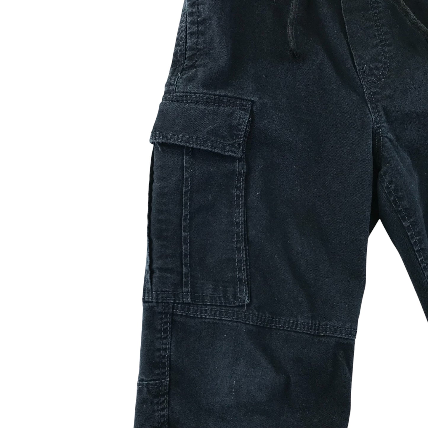 H&M trousers 10-11 years navy cargo style pull-on