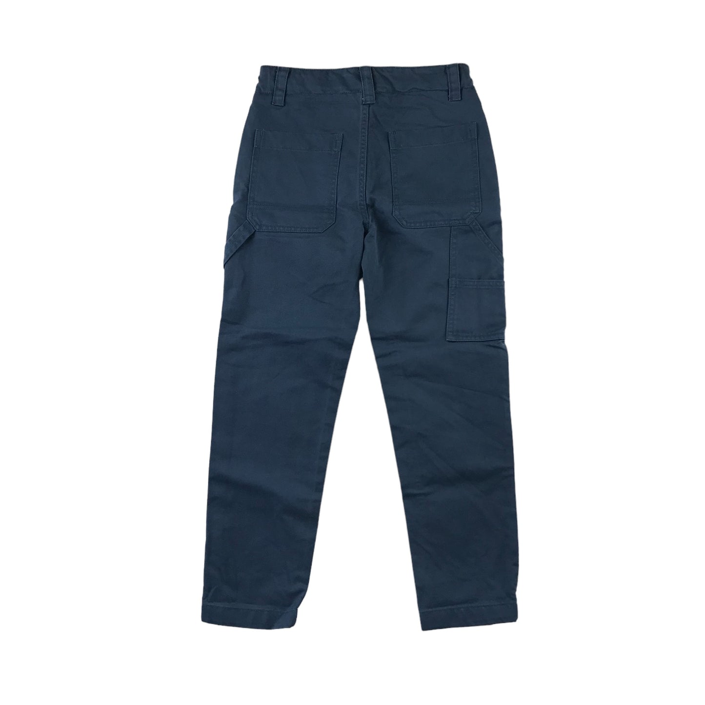 John Lewis trousers 7-8 years navy blue carpenter style cargo cotton