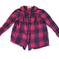 M&S pyjama set 4-5 years pink and navy check pattern cotton
