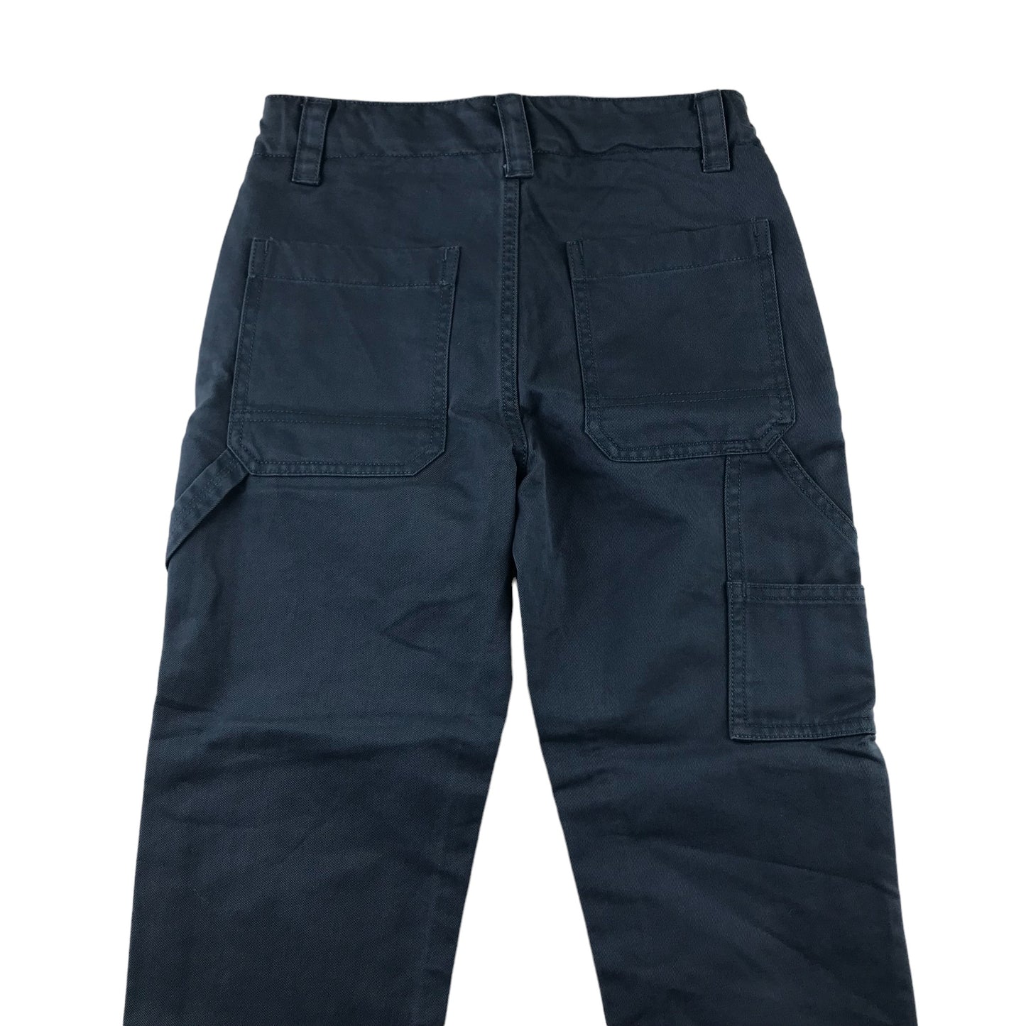 John Lewis trousers 7-8 years navy blue carpenter style cargo cotton