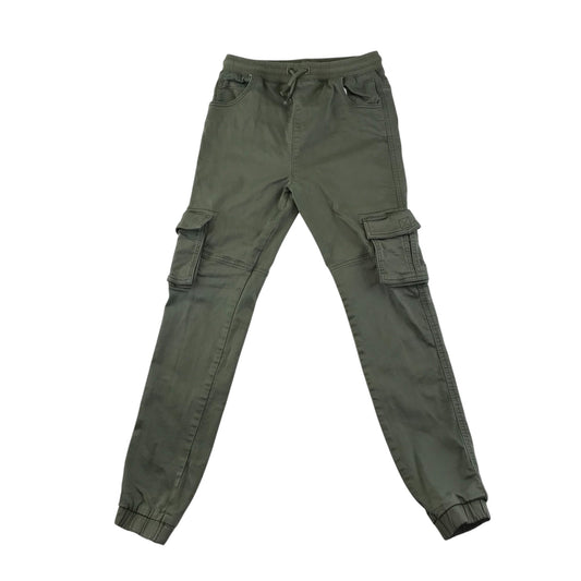 Tu trousers 12-13 years khaki green cargo style cotton