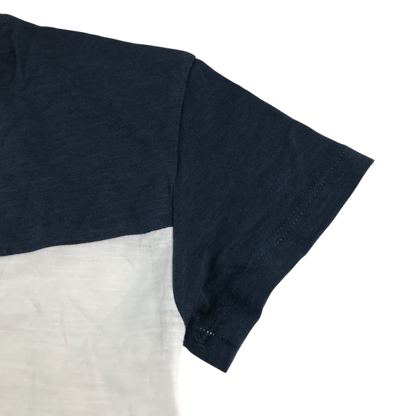 H&M t-shirt 5-6 years navy and white block colour