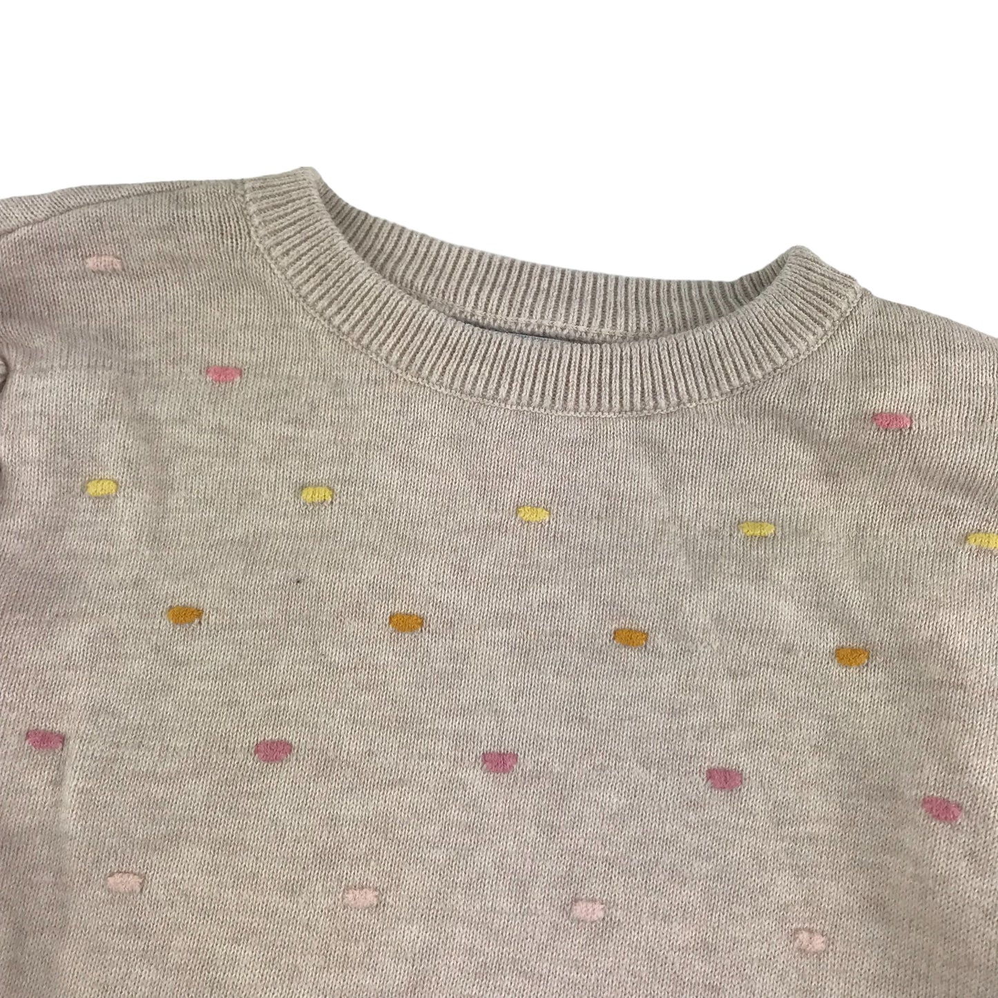 Primark Jumper Age 5 Light beige Dots Pattern