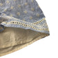 Gap Top Age 13 Light Blue Embroidery Floral Pattern Short Sleeve Cotton