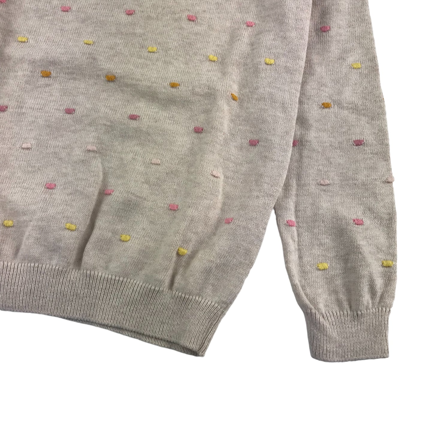 Primark Jumper Age 5 Light beige Dots Pattern