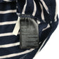 H&M t-shirt 7-8 years navy and white strips cat sequin reversible graphic
