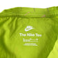 Nike t-shirt 12-13 years lime green swoosh print graphic cropped cotton