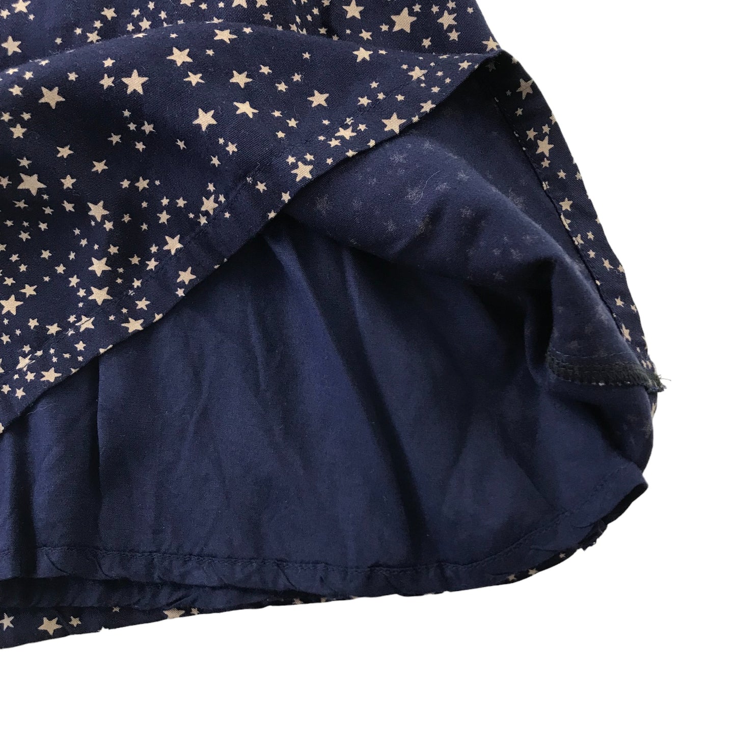 Johnnie B Top Age 13 Navy Blue Starry Pattern Cropped