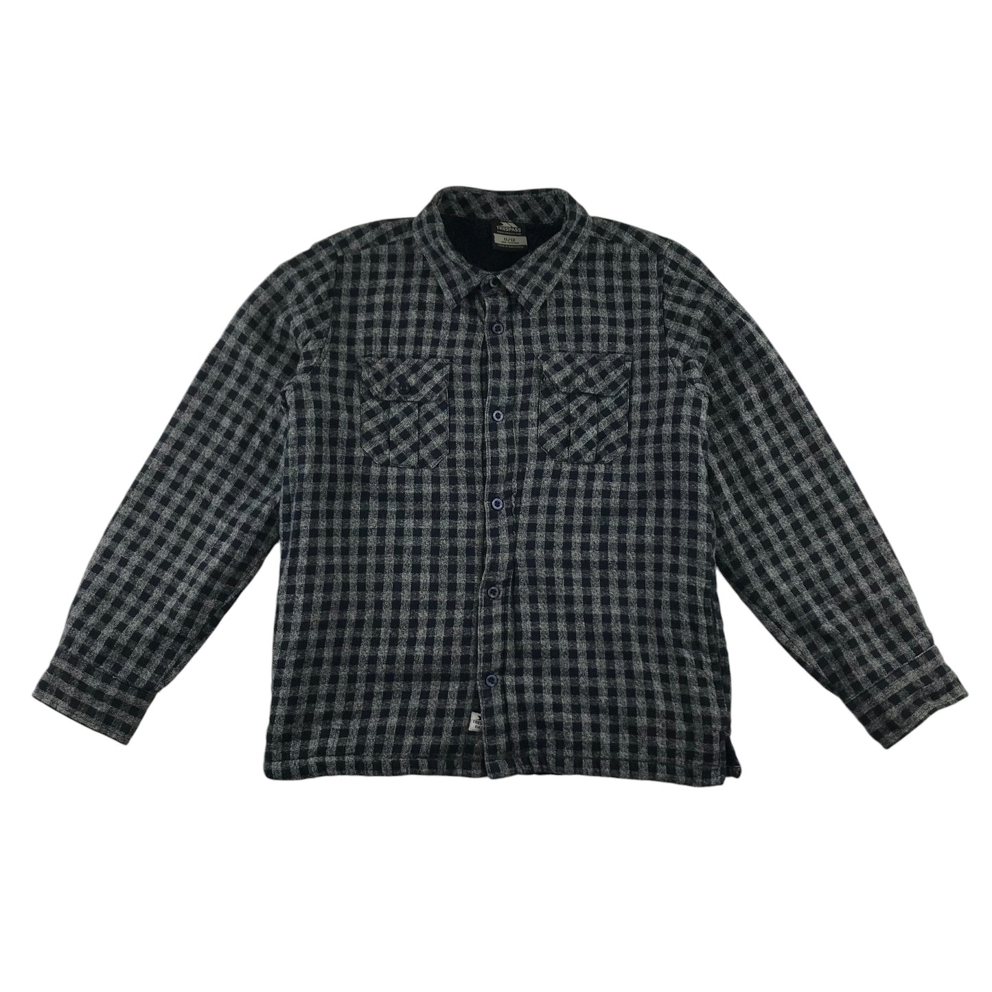 Trespass Shirt 11-12 years Grey and navy Checked warm lining