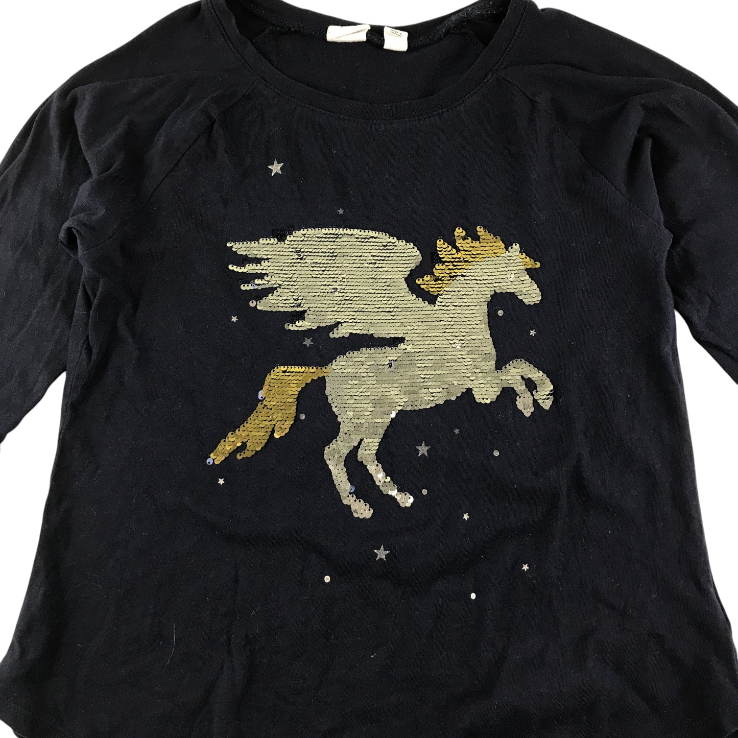 GAP t-shirt 9-10 years navy Pegasus graphic cotton