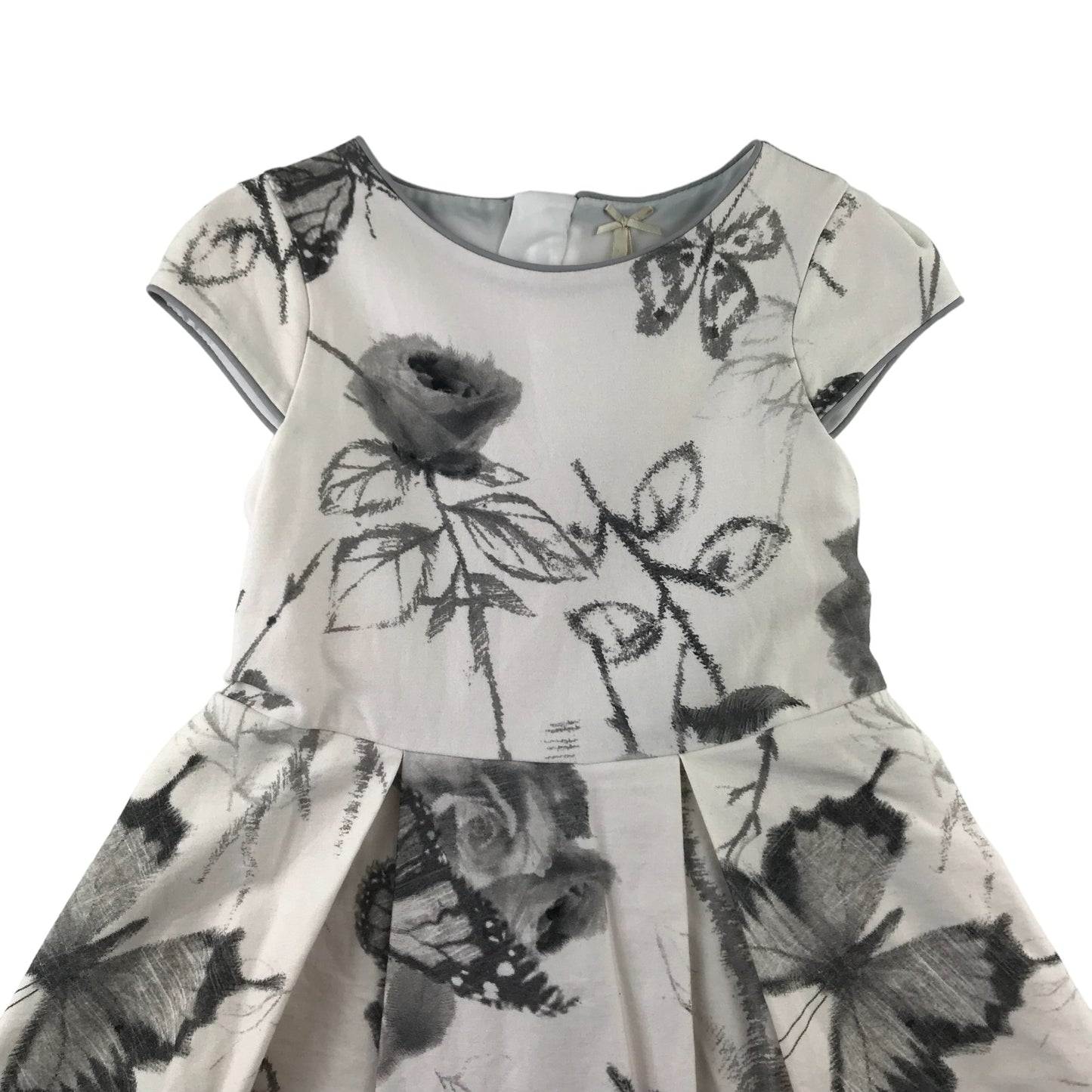 Next dress 6 years black and white floral butterfly print