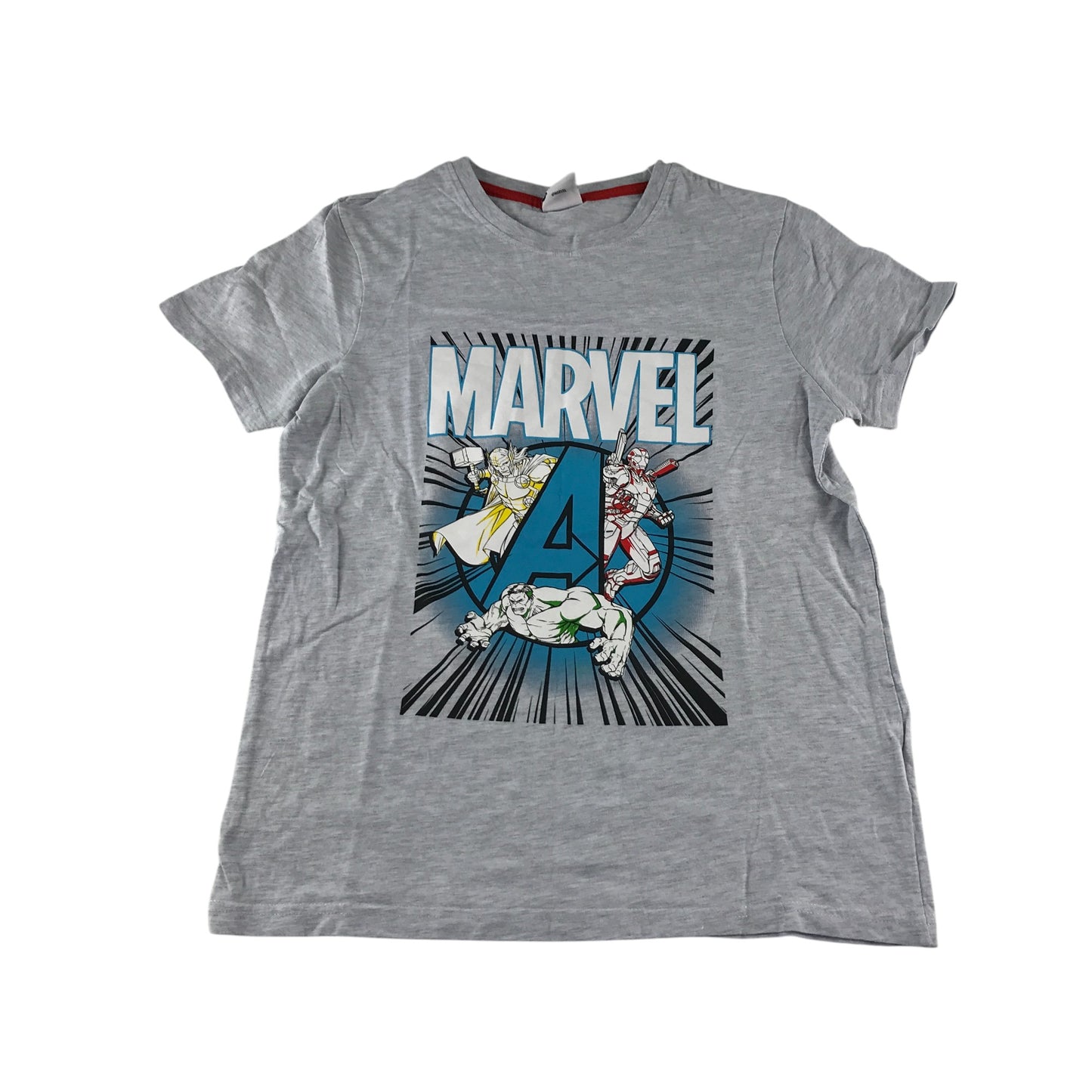 Primark t-shirt 11-12 years grey Marvel Avengers graphic print design