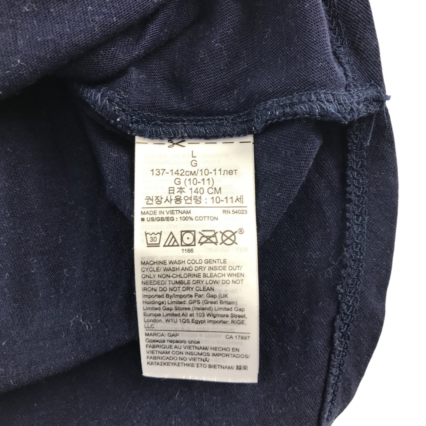 GAP t-shirt 9-10 years navy Pegasus graphic cotton