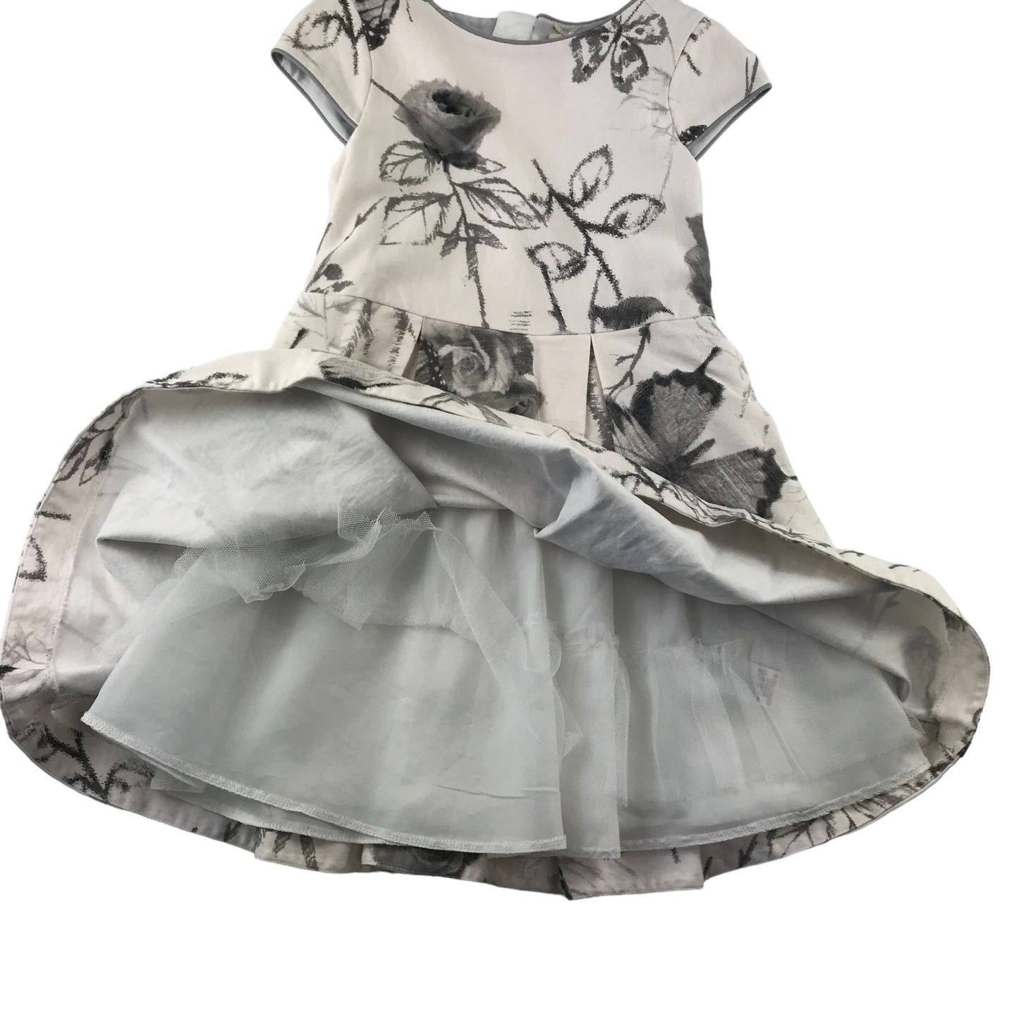 Next dress 6 years black and white floral butterfly print