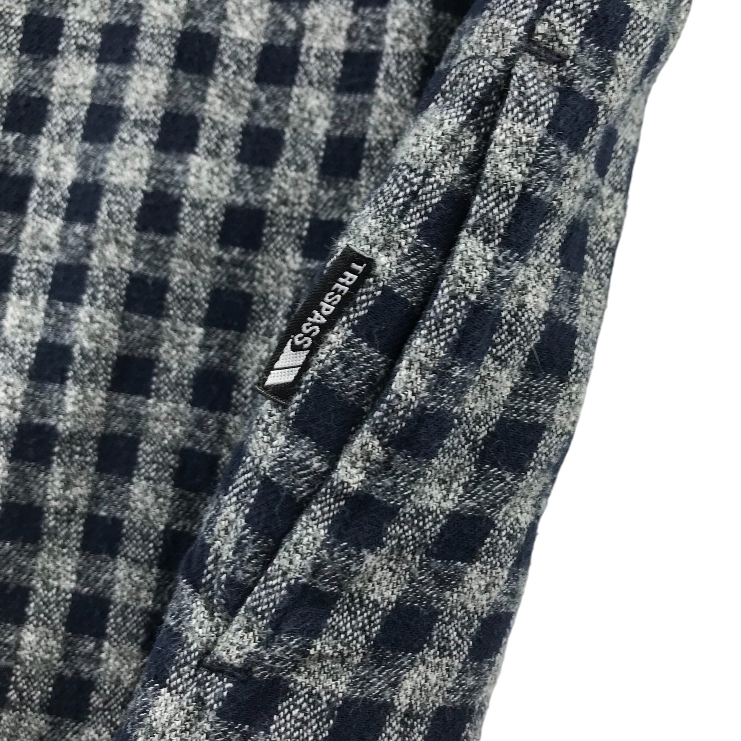 Trespass Shirt 11-12 years Grey and navy Checked warm lining