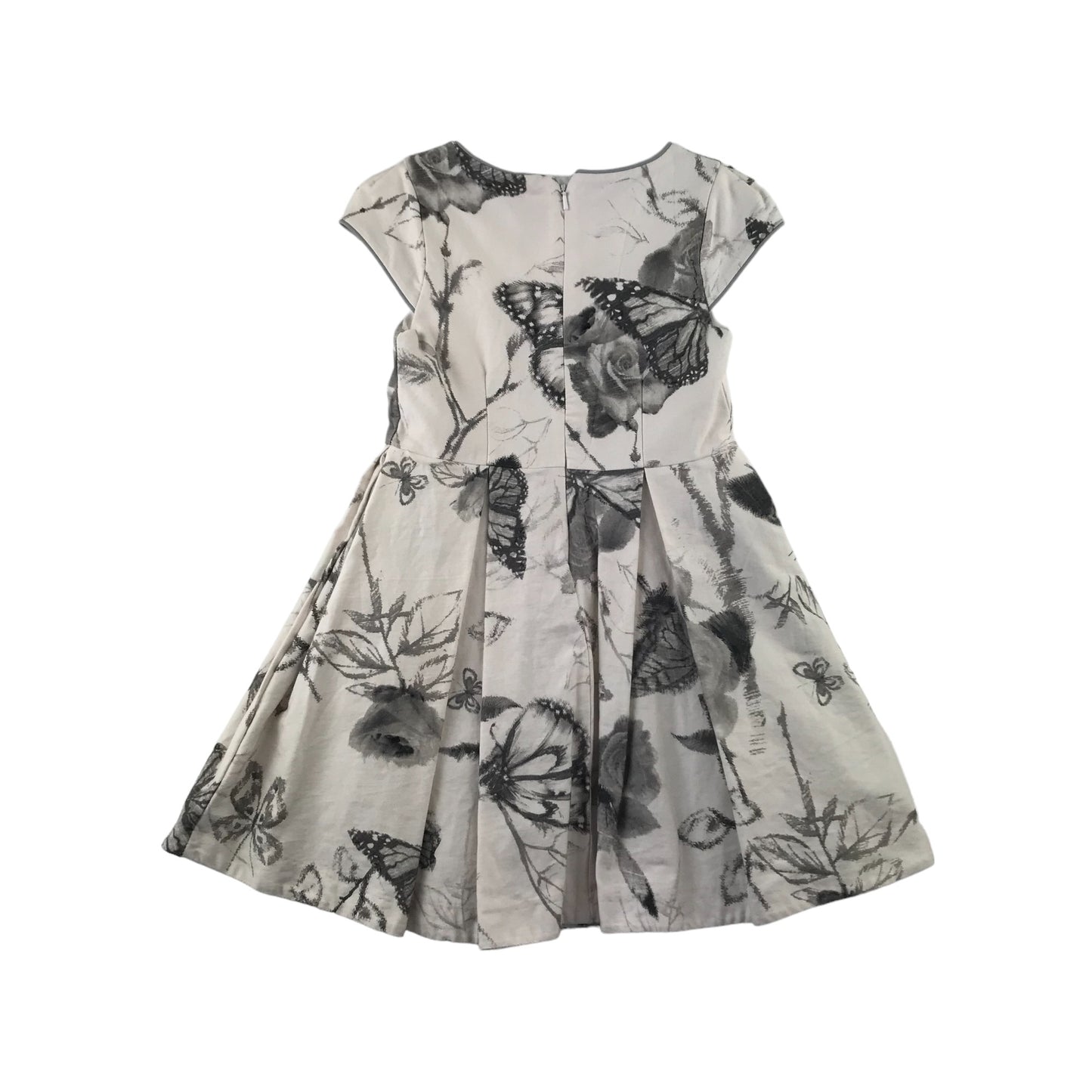 Next dress 6 years black and white floral butterfly print