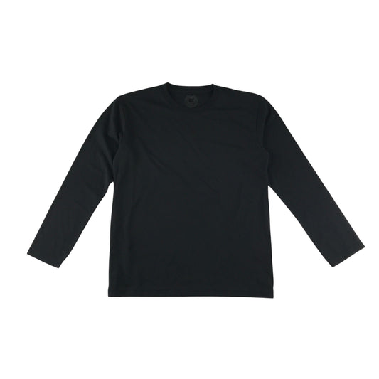 Russell t-shirt 11-12 years black plain long sleeve