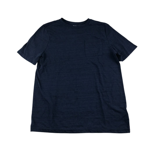 F&F t-shirt 13-14 years navy plain with front pocket