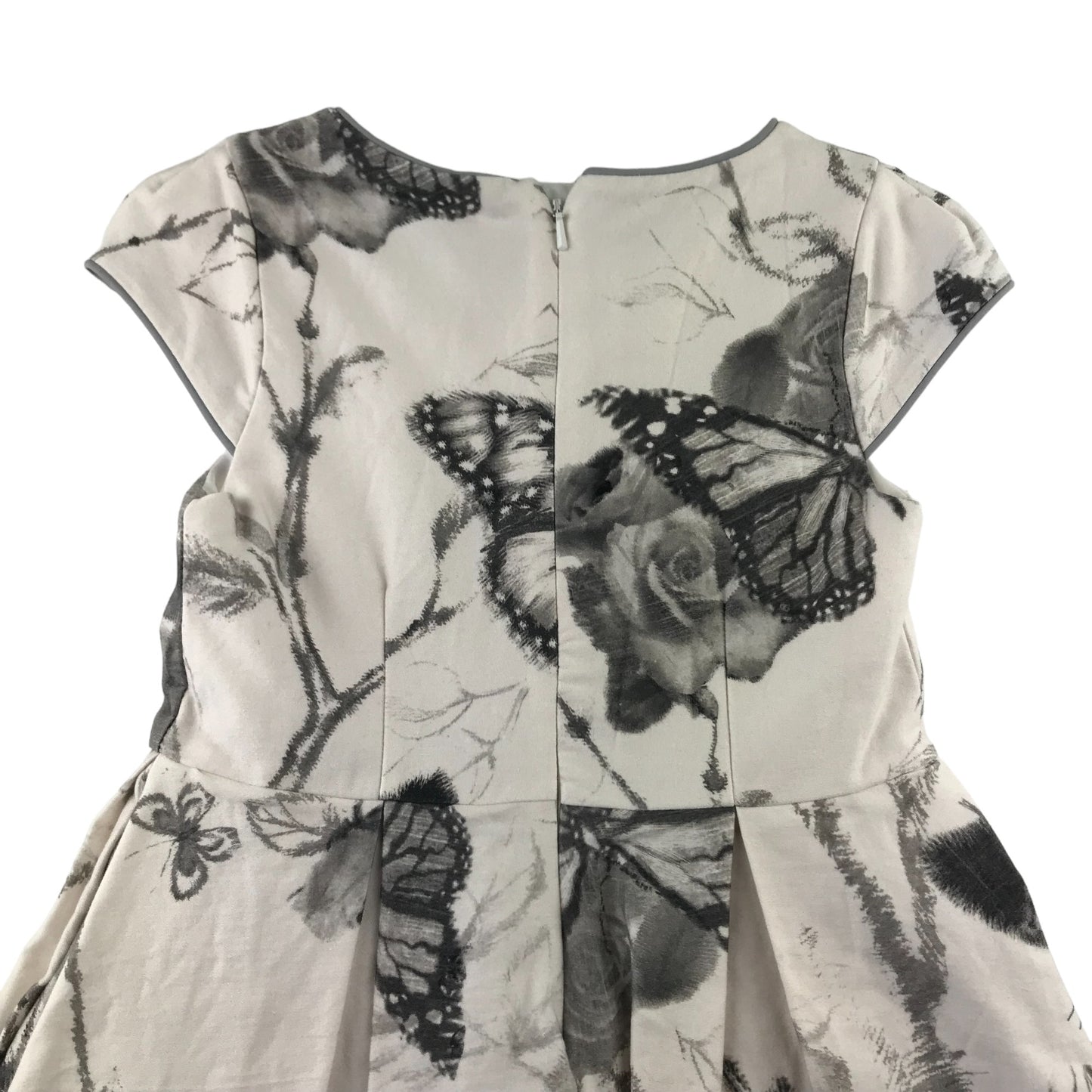 Next dress 6 years black and white floral butterfly print