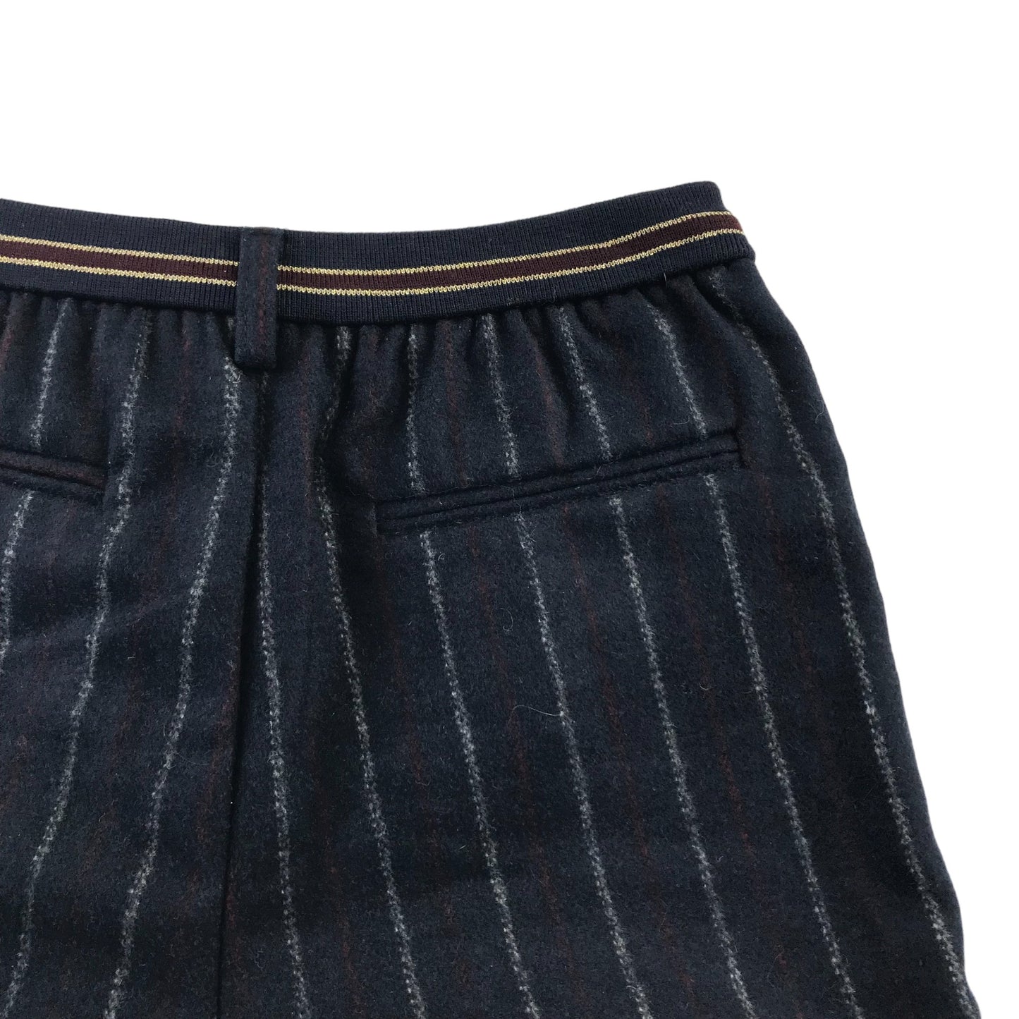 Matalan shorts 11-12 years dark navy stripy high waist