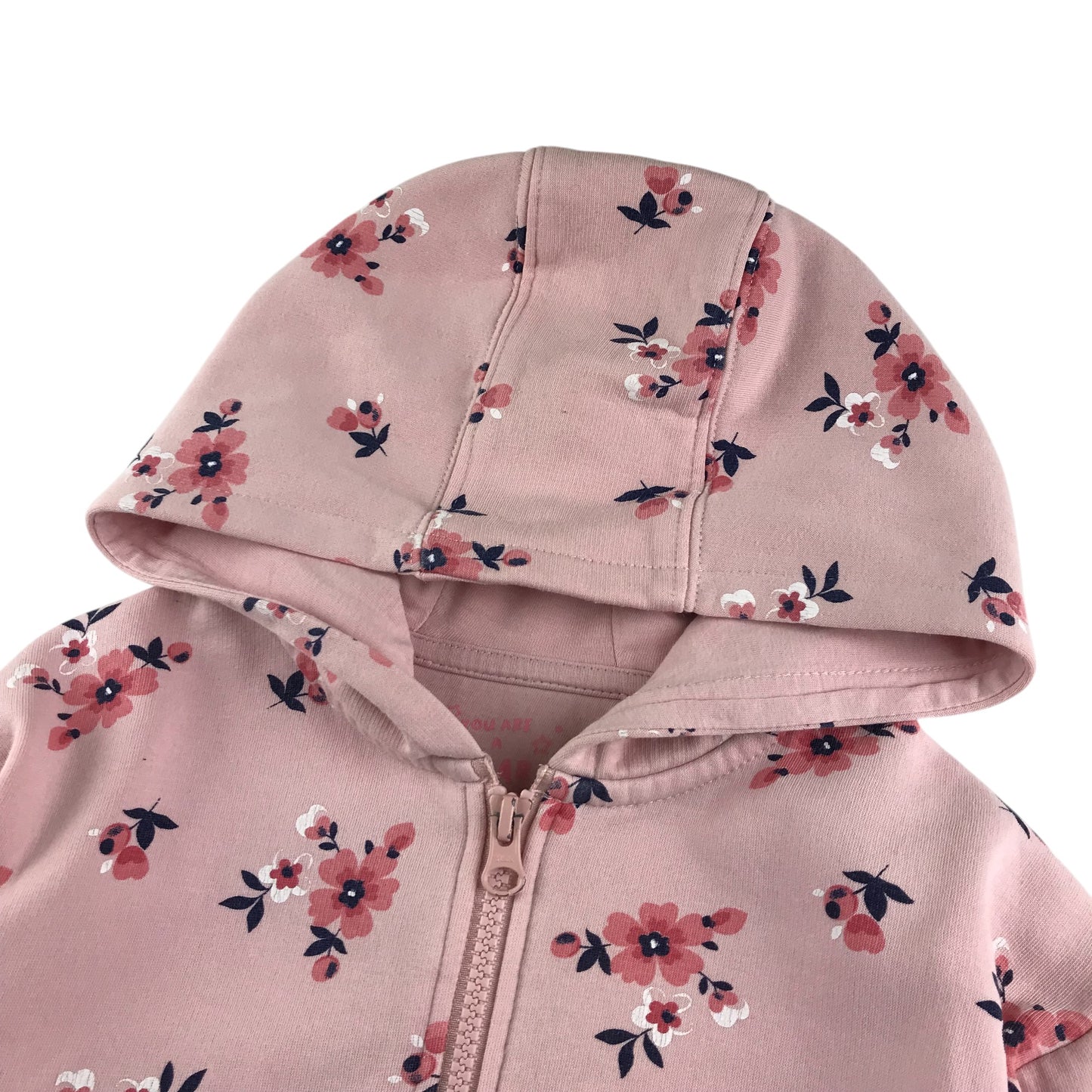 F&F hoodie 5-6 years pink floral graphic design print