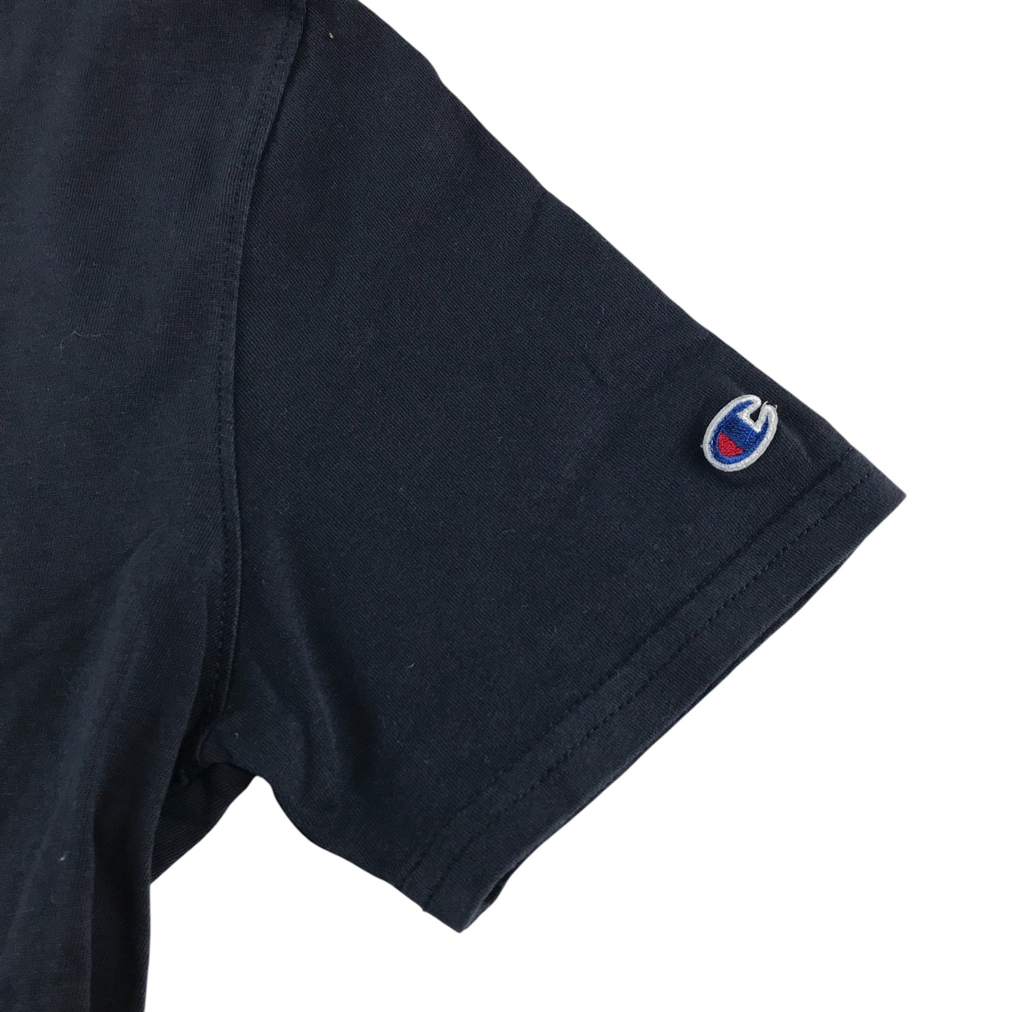 Champion t-shirt 10-11 years black text logo design cotton