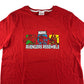 Primark t-shirt 11-12 years red Marvel Avengers graphic design cotton