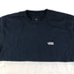 Vans t-shirt men's S years navy and white top with logo cotton