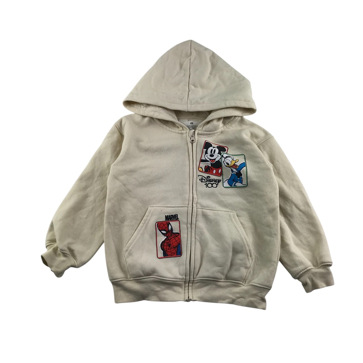 H&M hoodie 5-6 years white Disney characters graphic design