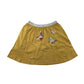 White Stuff skirt 9-10 years mustard yellow patchwork butterflies cotton