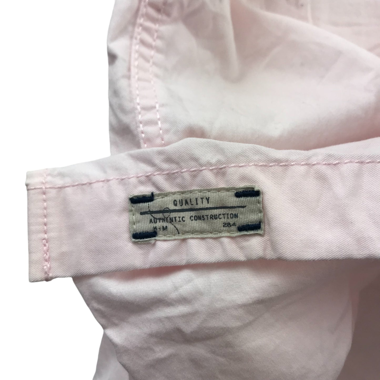 H&M Shirt 13-14 years Pink Plain with Embroidered Logo Cotton