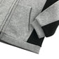 Firetrap hoodie 6-7 years light grey with black side panel jersey