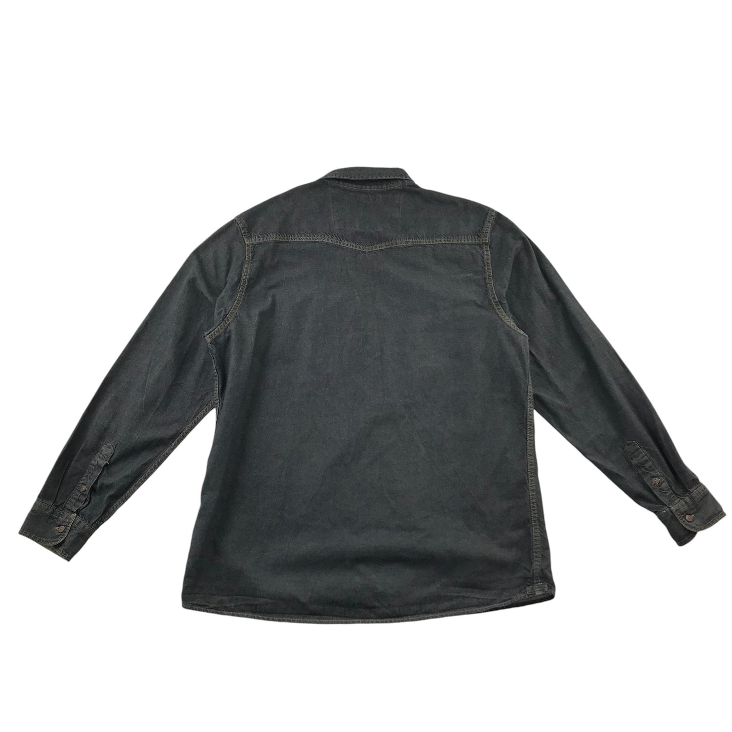 George Shirt Men's L charcoal dark navy Denim Style