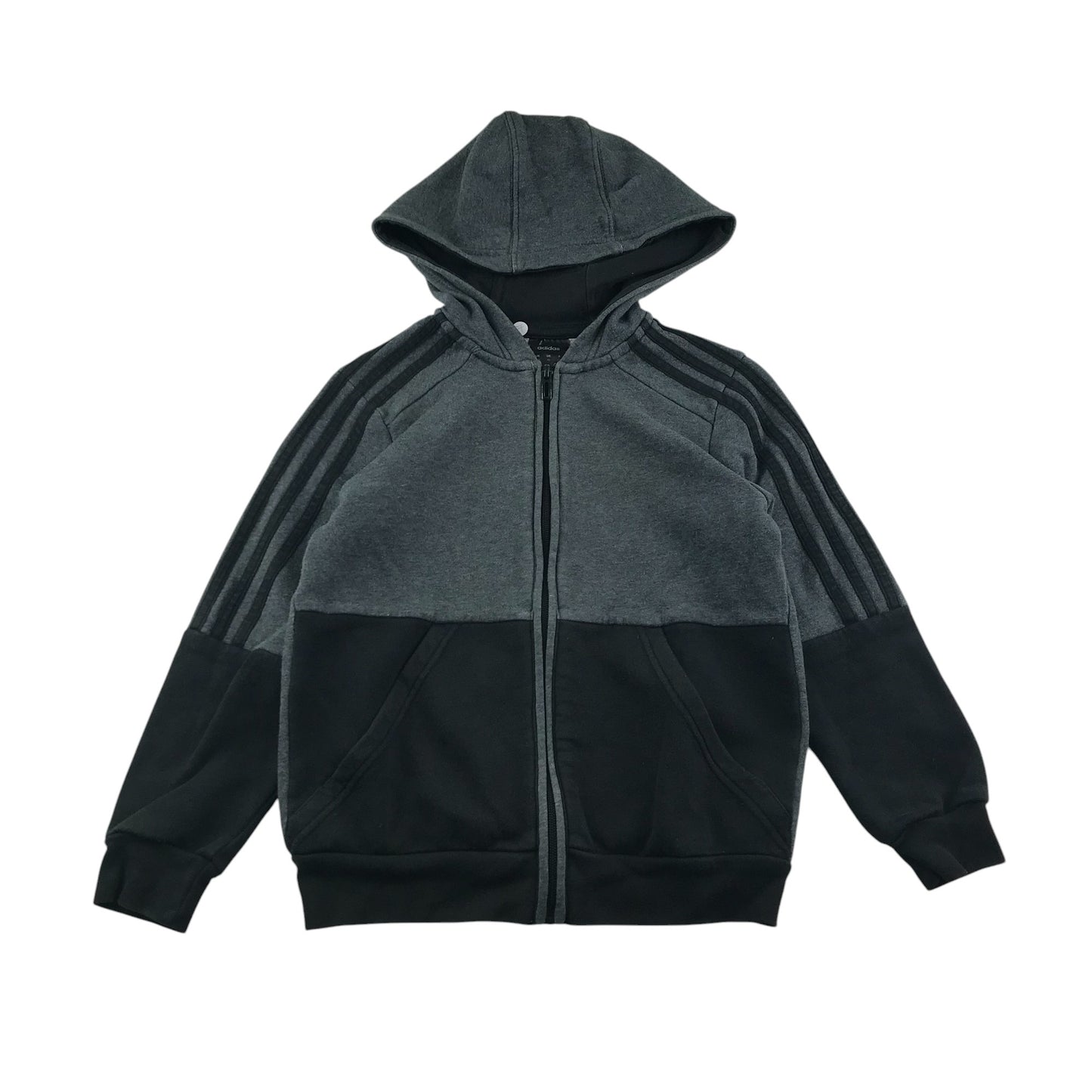 Adidas hoodie 7-8 years grey and black colourway