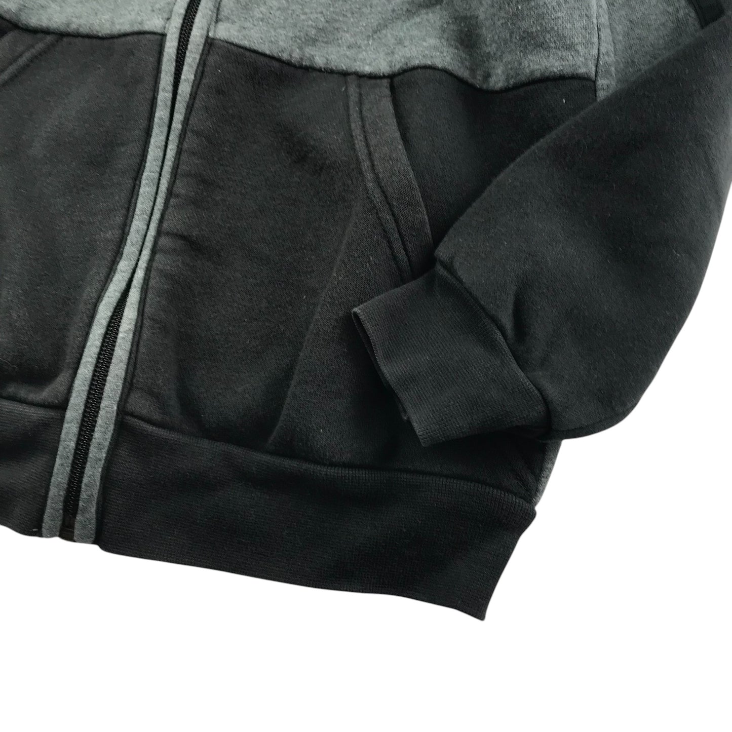 Adidas hoodie 7-8 years grey and black colourway