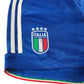 Adidas sport shorts 9-10 years blue with 3 strips logo Italia football club badge