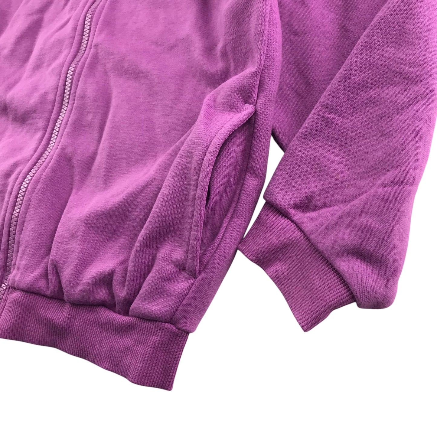 Tu hoodie 7-8 years purple plain full zipper