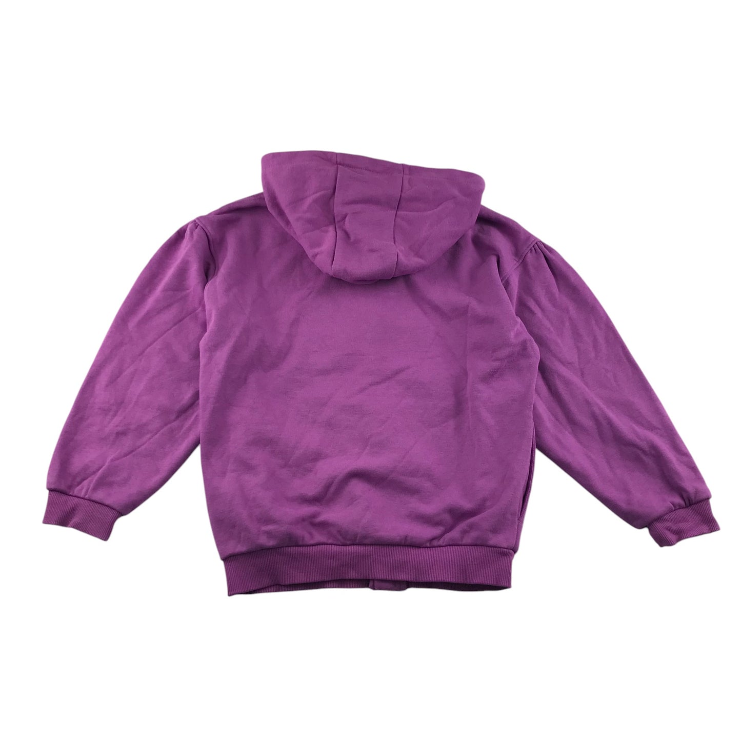 Tu hoodie 7-8 years purple plain full zipper