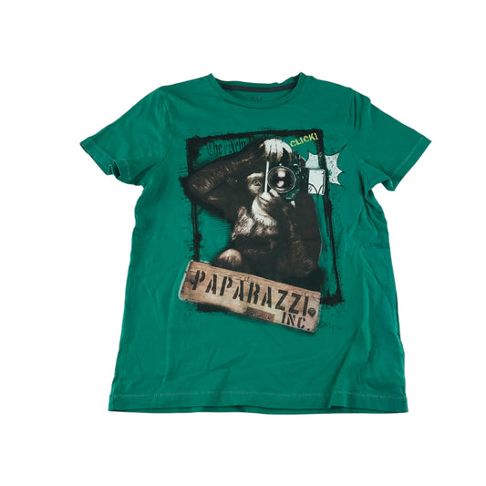 F&F t-shirt 10-11 years green graphic print design